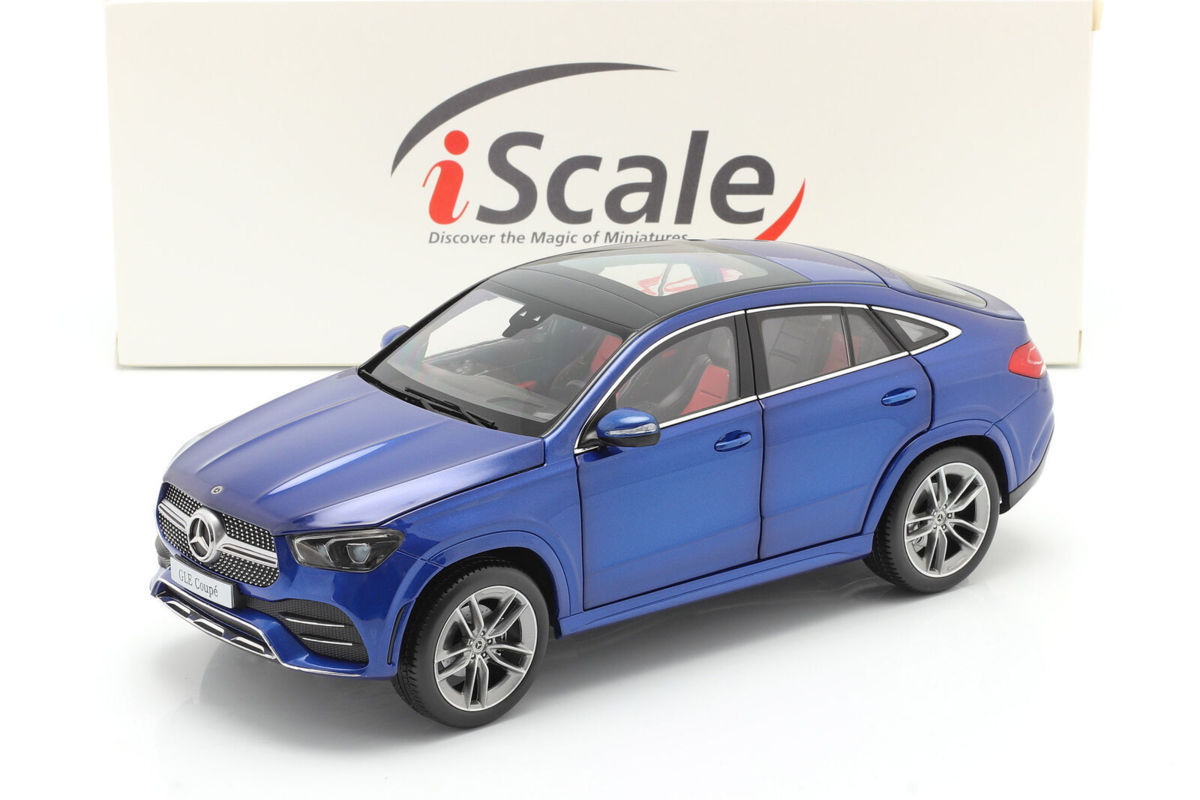 iScale 1/18 Mercedes Benz GLE Coupe (C167) year 2020 brilliant blue　メルセデス　ベンツ