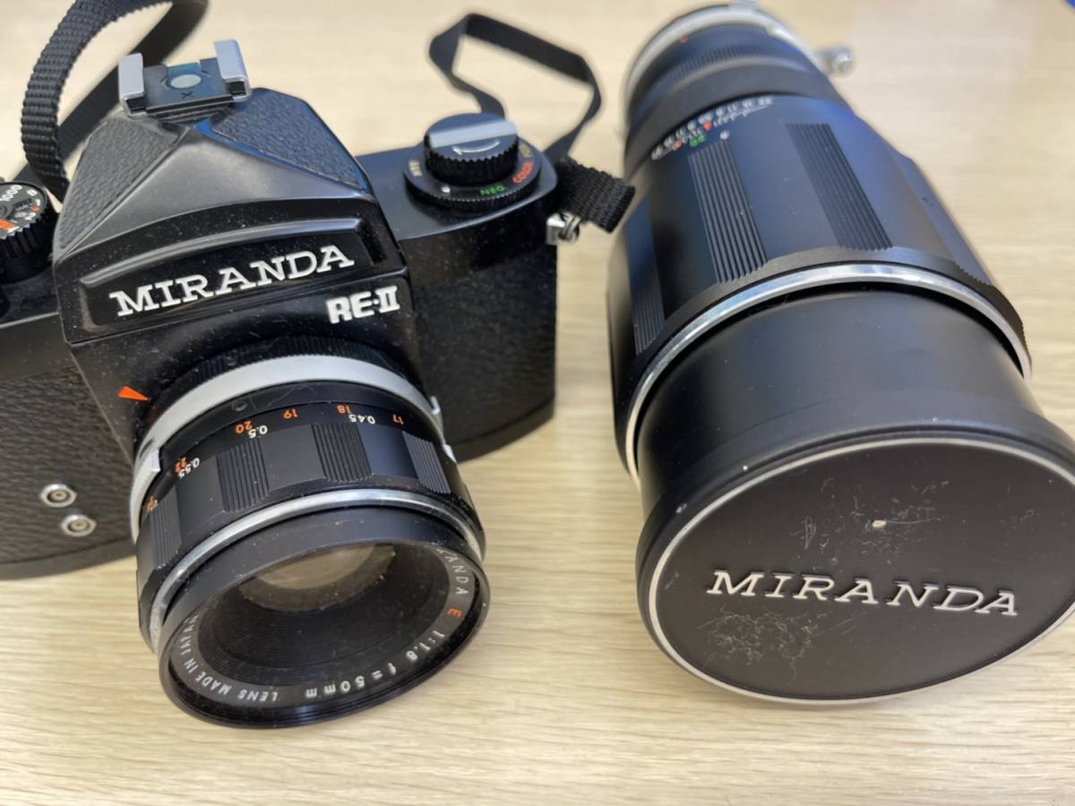 ★MIRANDA/ミランダ RE-II 1:1.8 f=50㎜★フィルムカメラ★レンズ 1:5.6 f=300㎜ 62Φ★動作未確認★の画像1