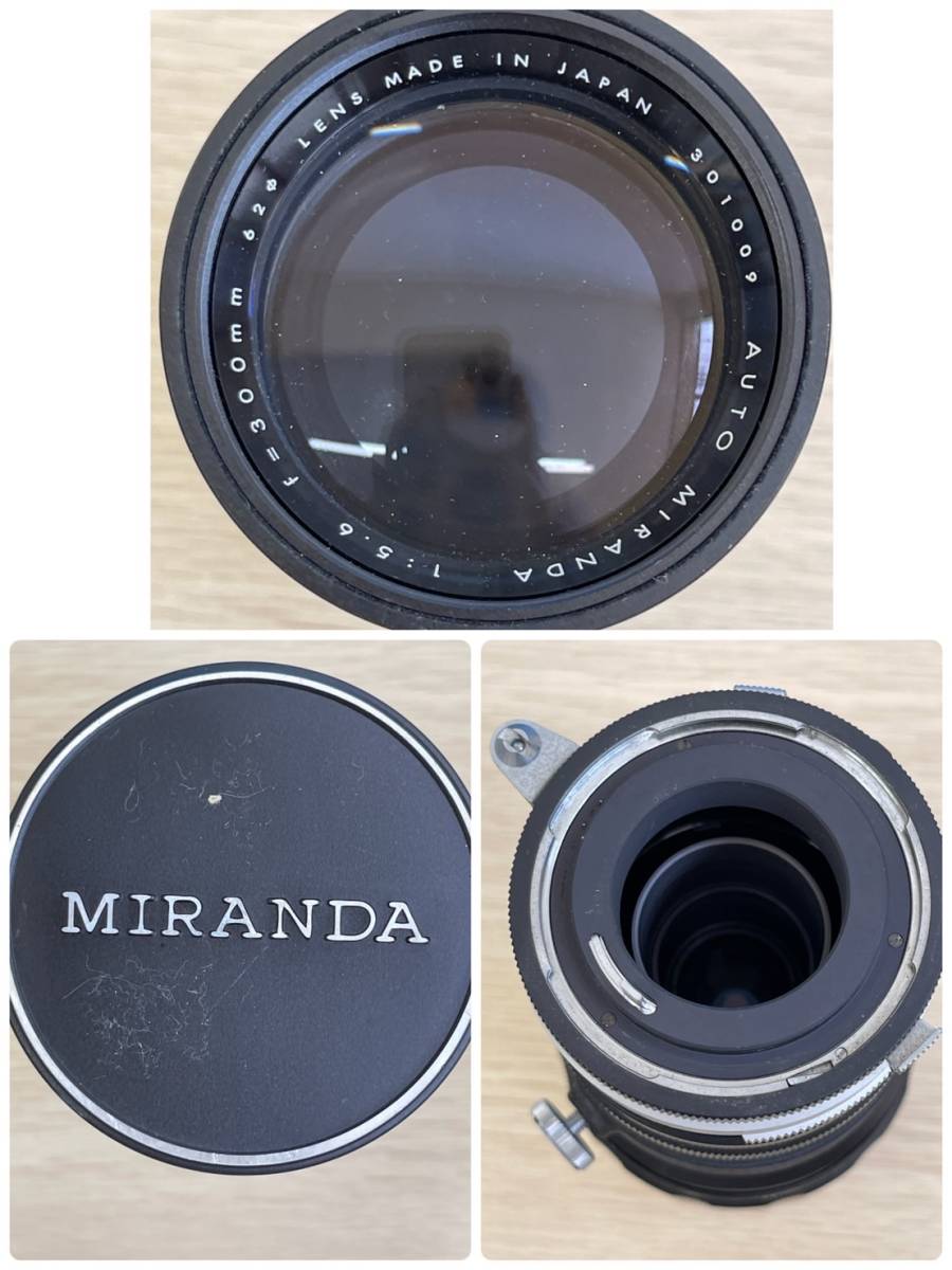 ★MIRANDA/ミランダ RE-II 1:1.8 f=50㎜★フィルムカメラ★レンズ 1:5.6 f=300㎜ 62Φ★動作未確認★の画像10