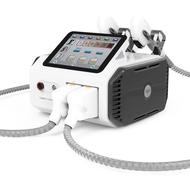 最新業務用脱毛器【IPL,SHRのW脱毛機+RFフォト】ハイパワー、小型