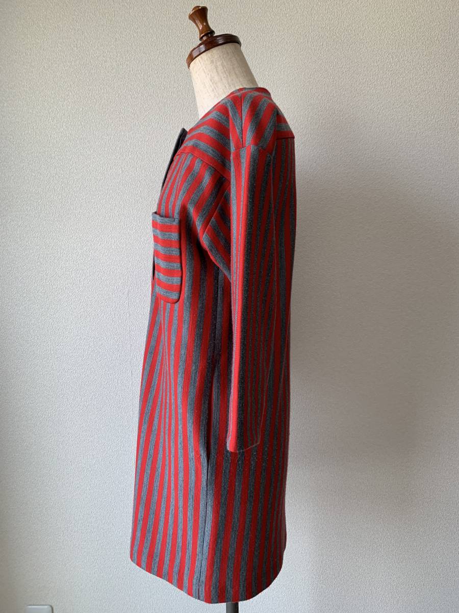 定価28.600 PAUL&JOE SISTER “Knit Jersey stripe Dress” ニットジャージー ストライプ チュニック ワンピース 38 ポール&ジョーシスター_画像4