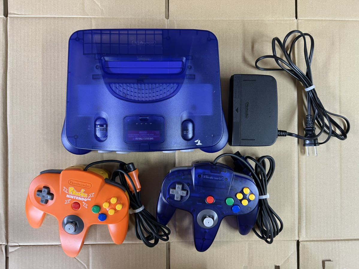 NINTENDO NUS-001 N64 ニンテンドウ64 本体 ミッドナイトブルー