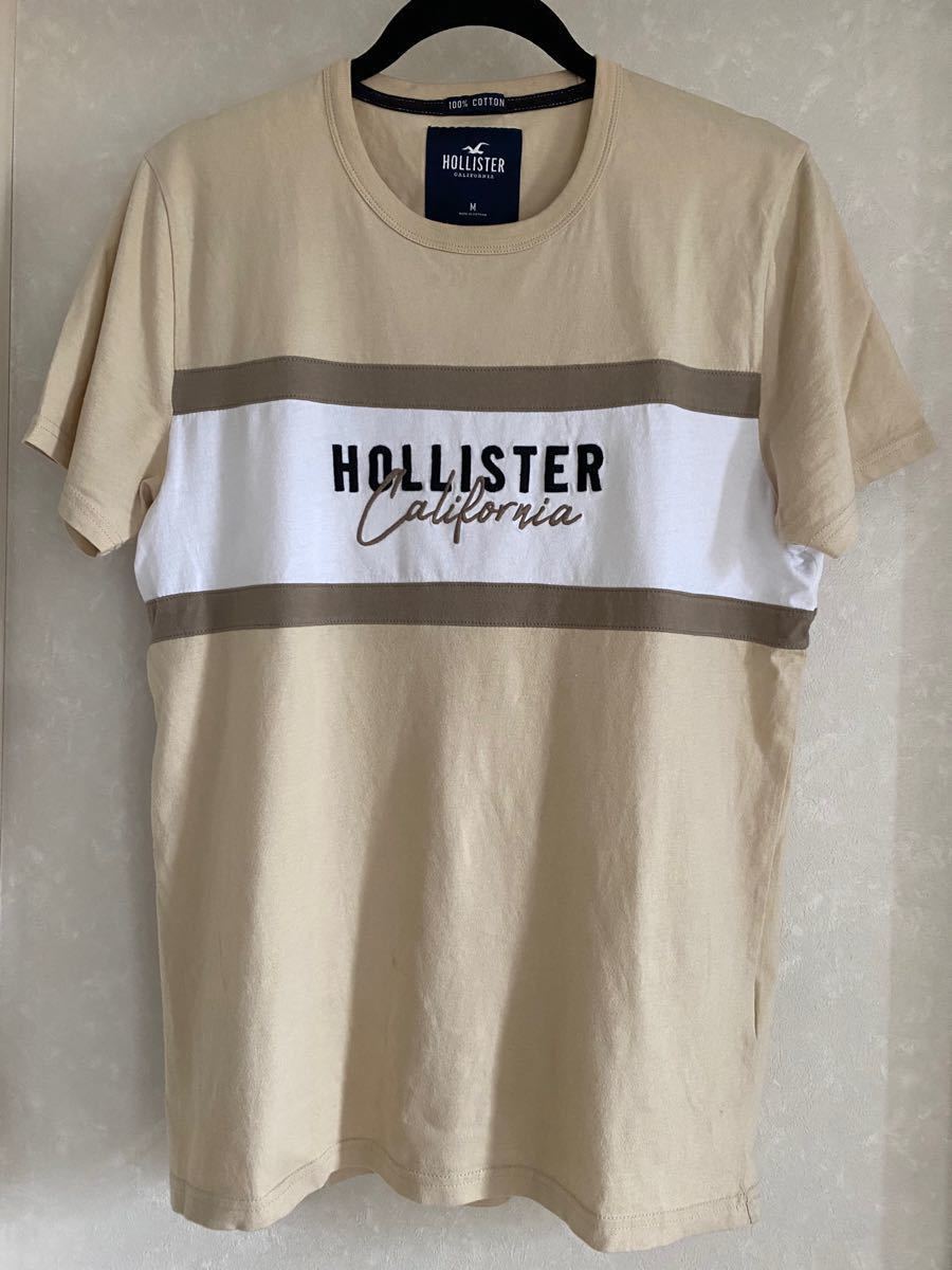 ホリスター HOLLISTER Tシャツ 半袖 切替デザイン チェストロゴ 刺繍｜PayPayフリマ