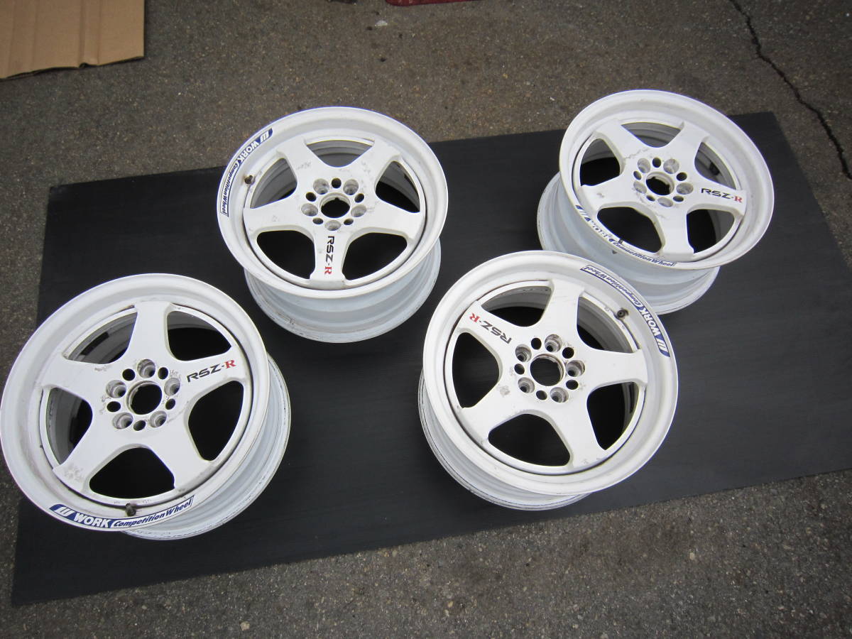なつかしいWORK RSZ-R 16X7,5J PCD100 OFF46 5穴 少しサビ有り 4本