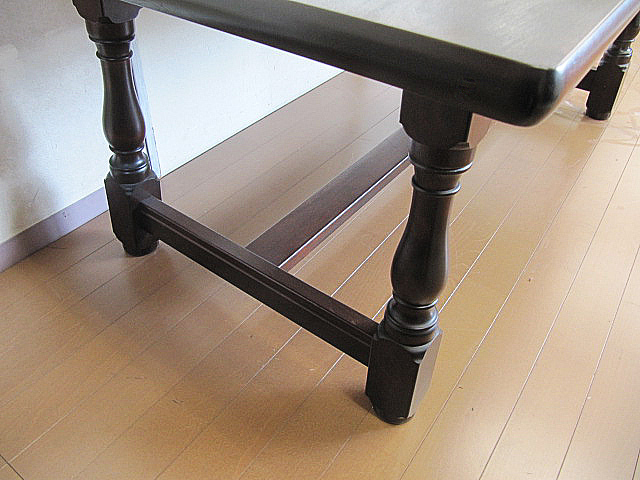 松本民芸家具 LT型ダイニングテーブル ミズメザクラ無垢 W180cm 刻印有