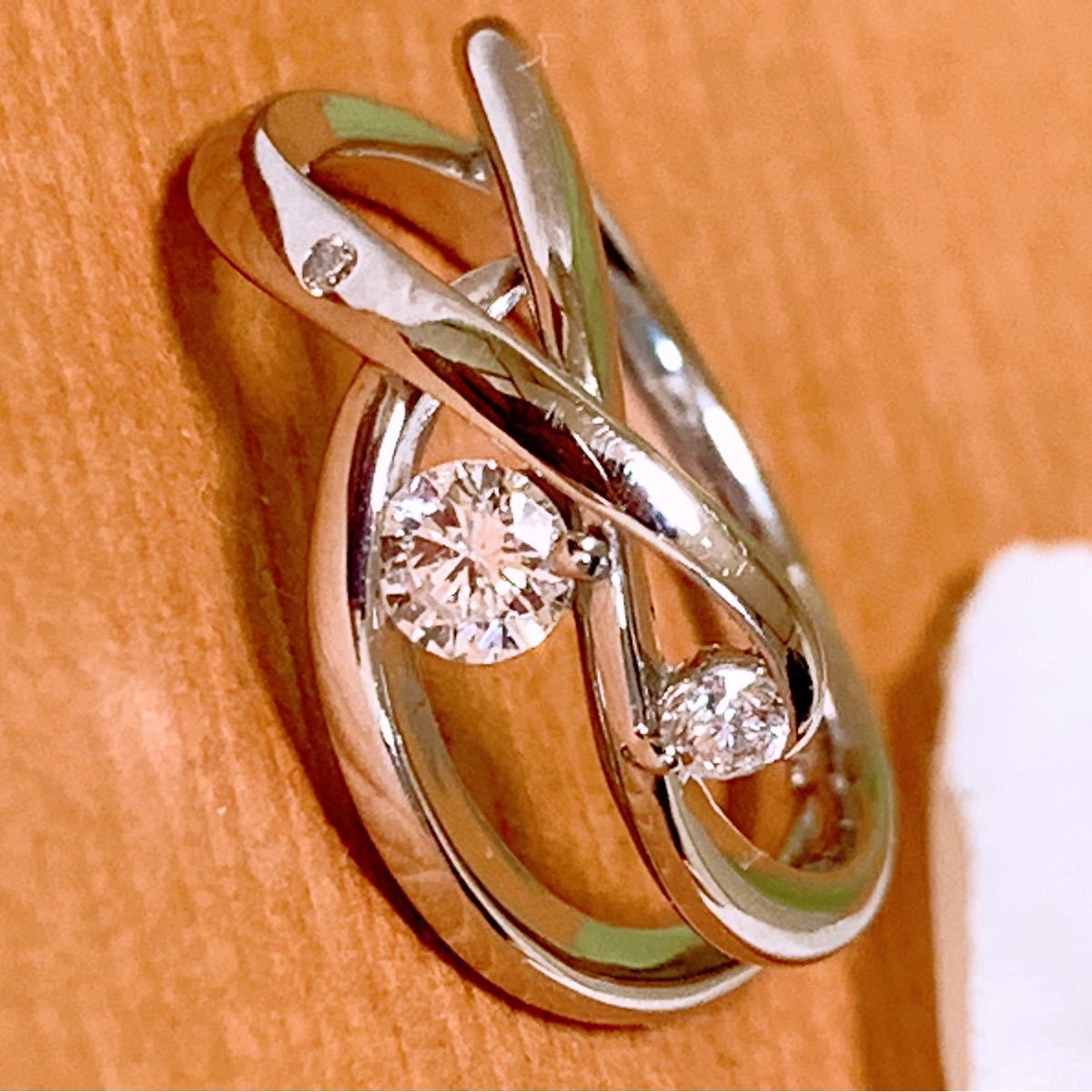 上質❗️美品❗️D0.31CT✨プラチナダイヤリング プラチナダイヤモンド