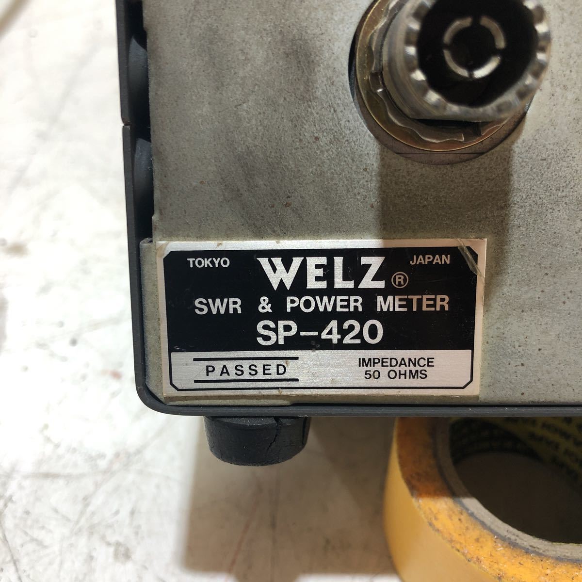Z # WELZ SP-420 144/351/430MHz SWR計 200W 動作確認済 マッチング計 （165）_画像4
