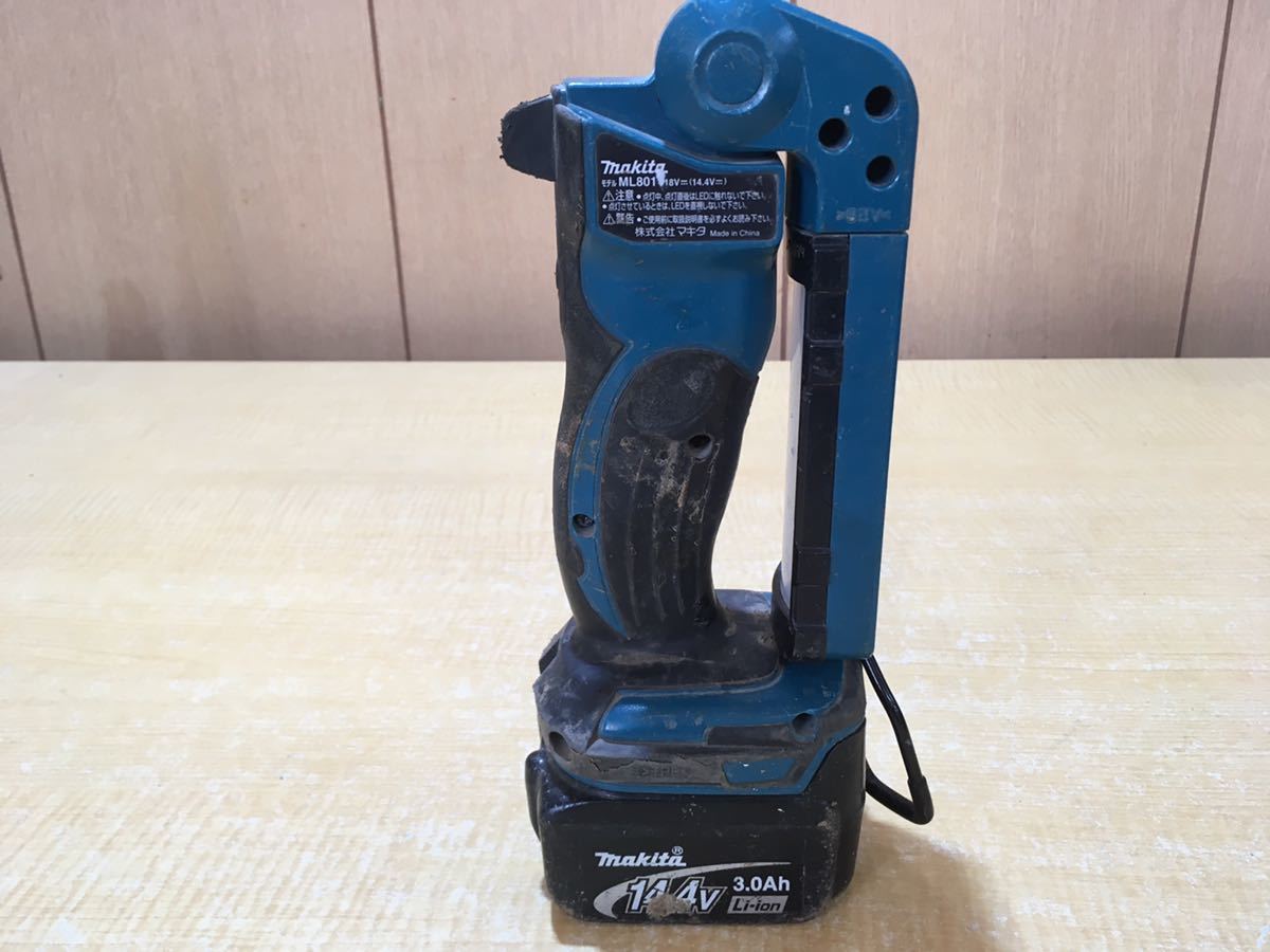 市場 マキタ 充電式LEDワークライト 14.4V 18Vバッテリ用ML801 市場 マキタ 充電式LEDワークライト 14.4V 18Vバッテリ用ML801