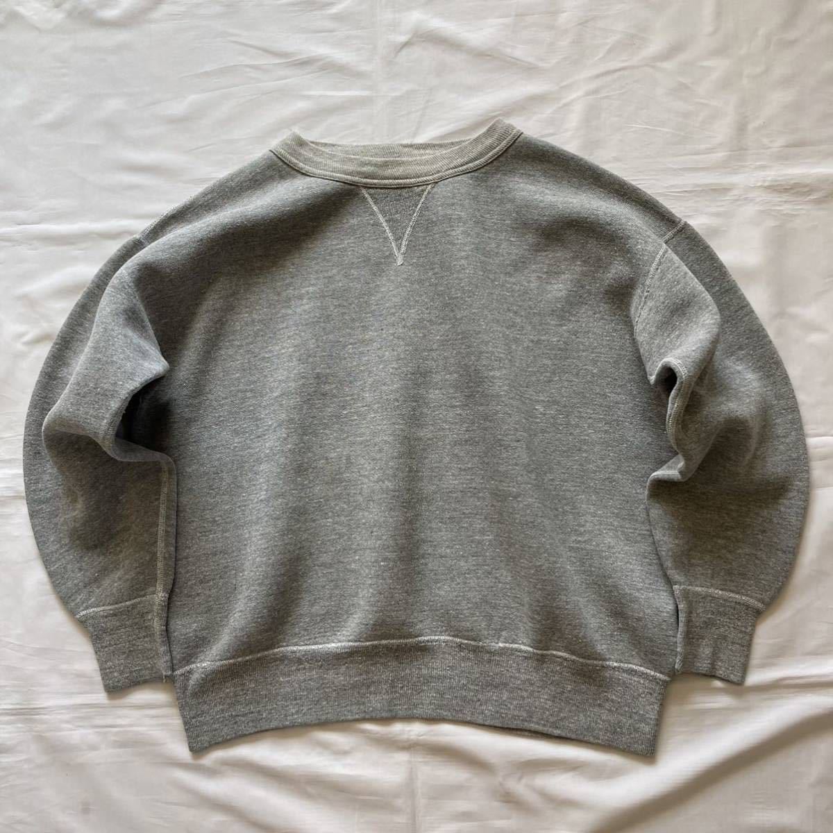 美品 珍品 貴重 40's50's 2トーン仕様 VINTAGE SWEAT ビンテージ スウェット russell athletic ラッセルアスレチック XL ごま塩 霜降り_画像4