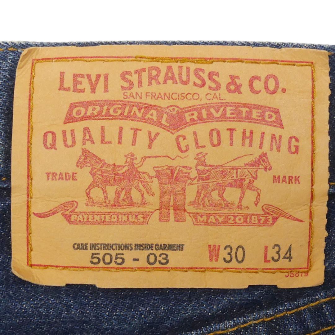 即決★日本製 リーバイス 505★W30 スリムストレートジーンズ Levis メンズ スキニー デニム ボトムス ジーパン ローライズ テーパード_画像8