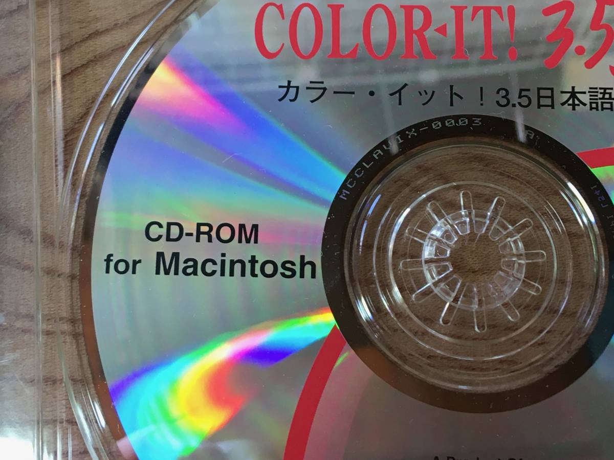 Mac for CD-ROM COLOR IT! 3.5J Japanese edition color itoWildRiverSSK 2.0J wild li bar SSK 2 sheets Mac Macintosh Apple Mac Apple rare 