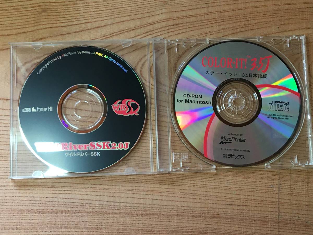 Mac for CD-ROM COLOR IT! 3.5J Japanese edition color itoWildRiverSSK 2.0J wild li bar SSK 2 sheets Mac Macintosh Apple Mac Apple rare 