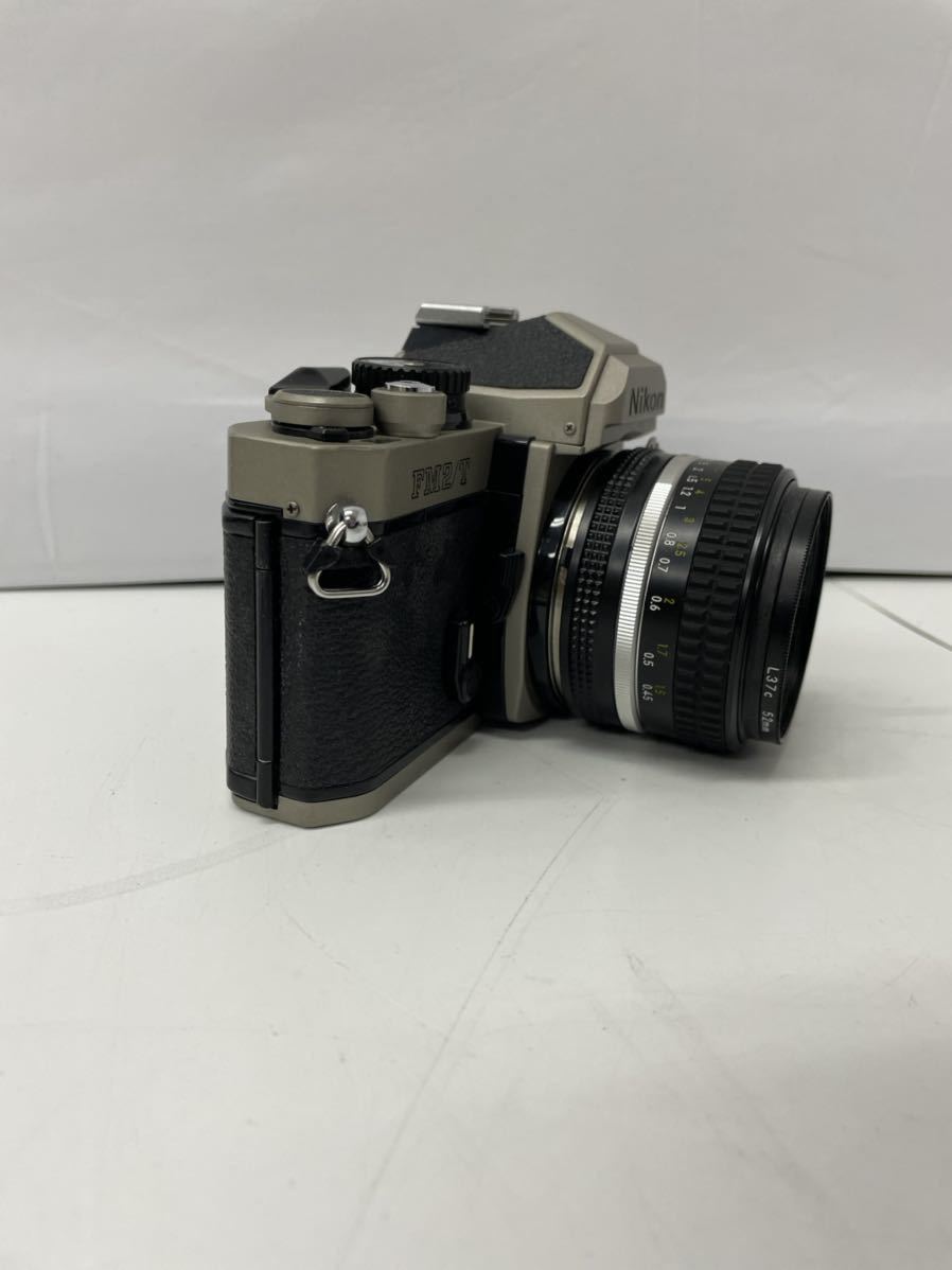 Nikon ニコン FM2/T フィルムカメラ NIKKOR 50mm 1:1.4 レンズ 動作未確認 ジャンク扱い_画像4
