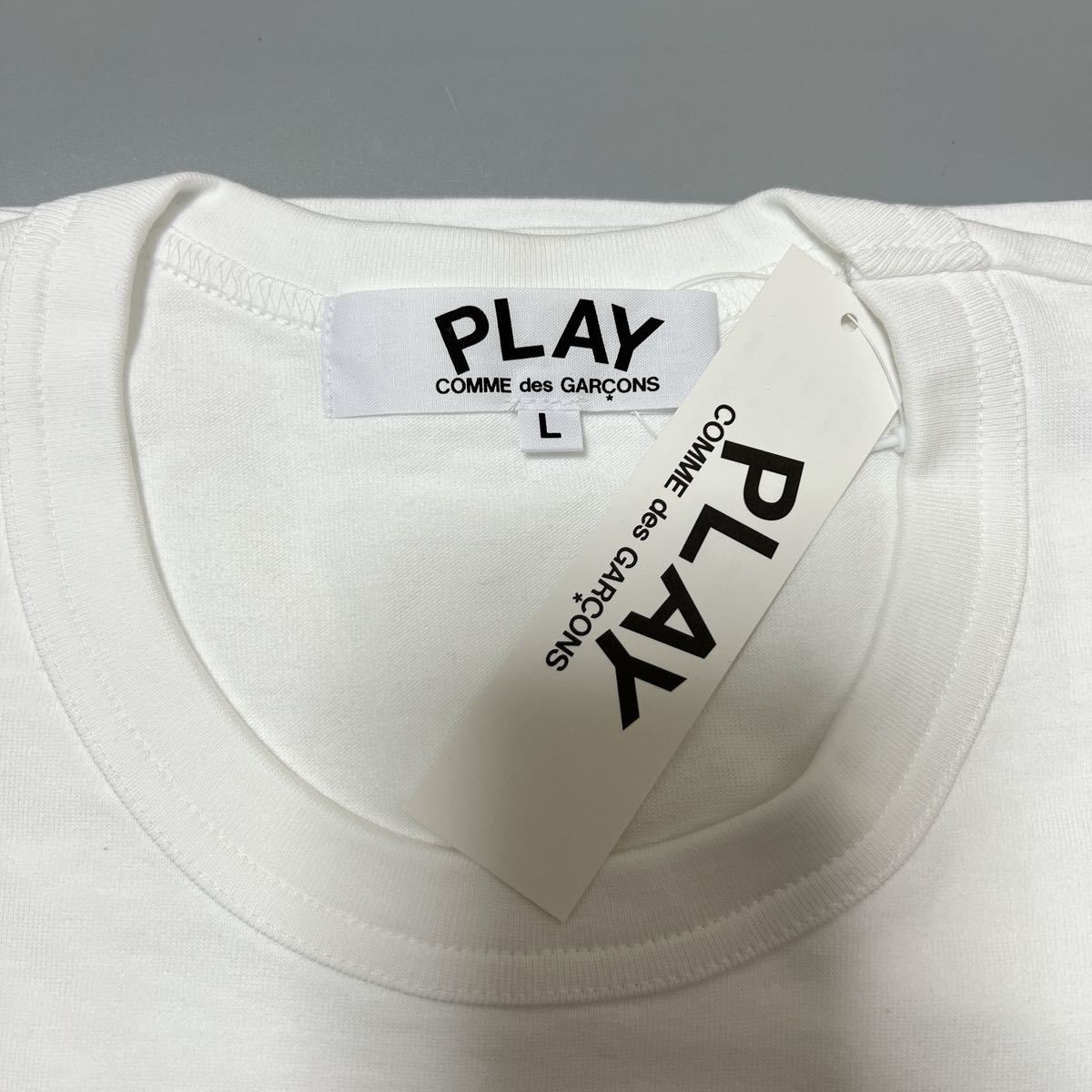 レディースL半袖Tシャツ新品送料込プレイコムデギャルソンPLAY COMME