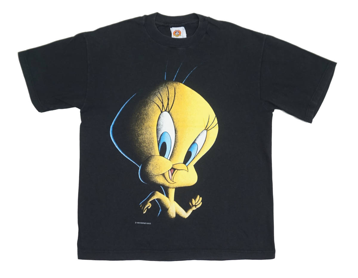 在庫一掃】 激レア! 1998年 LOONEY TUNES 『TWEETY』 Tシャツ TAZ BUGS