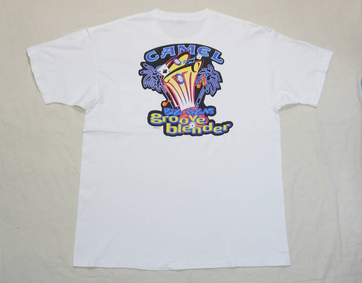 激レア! 1996年 USA製 CAMEL 『LAS VEGAS GROOVE BLENDER』 ポケットTシャツ タバコ MARLBORO マールボロ