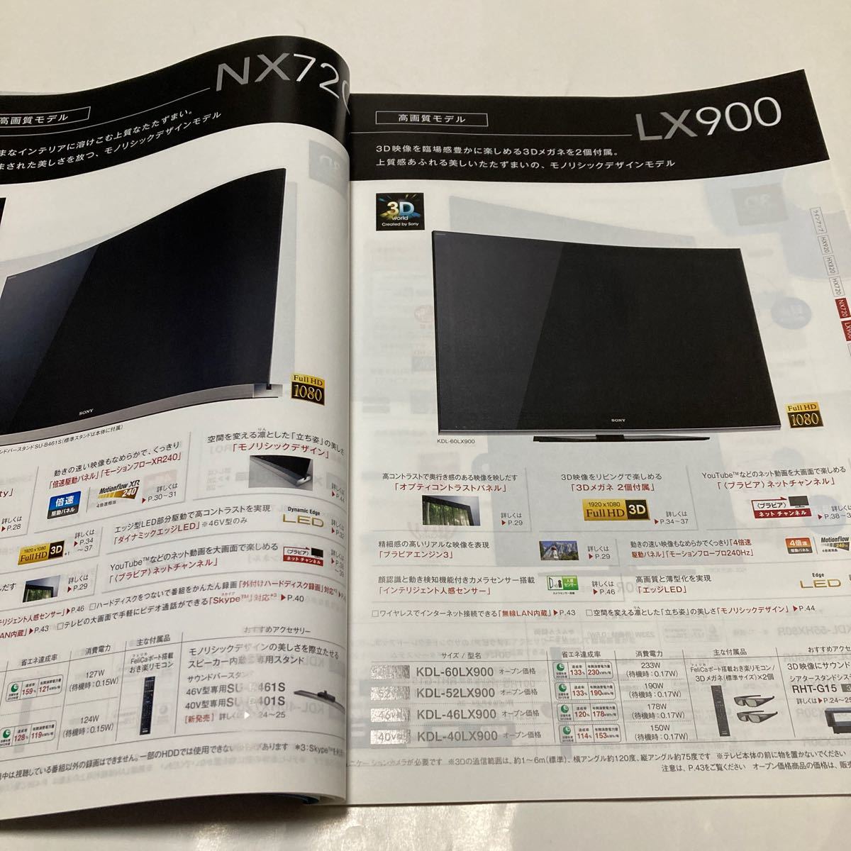 カタログ  液晶テレビ  SONY BRAVIA 2011/5 P67 送料無料