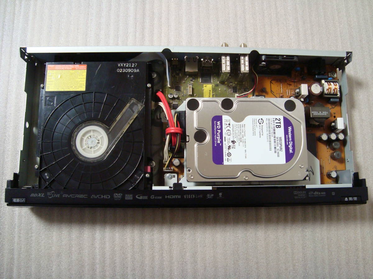 動作品/即日発送可(HDD 2TBに増量換装HDD搭載)Panasonic 動作品/即日発送可(HDD 2TBに増量換装HDD搭載)Panasonic