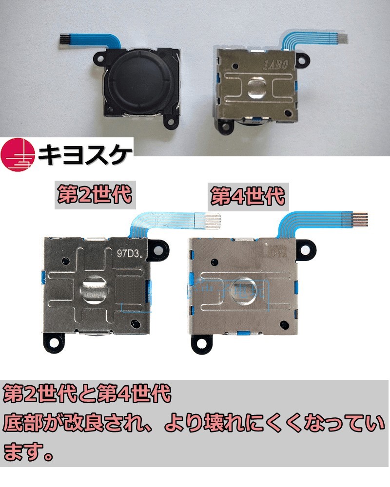 キヨスケ｜スイッチ修理キット 上 ニンテンドー 任天堂 Switch互換 Joy-Con用 ジョイコン用 修理 セット