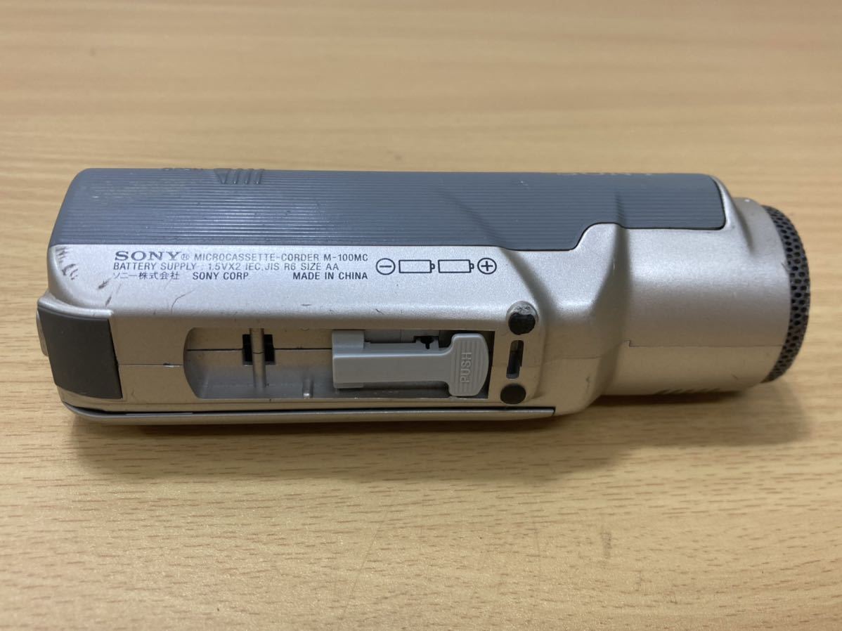 管理1129 SONY ソニー マイクロカセットレコーダー シルバー M-100MC