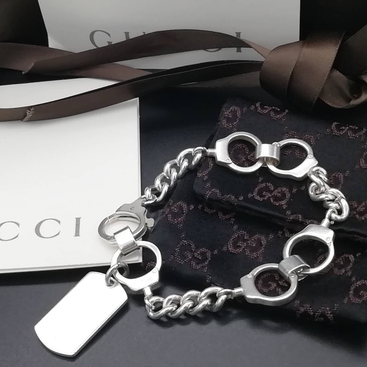 Yahoo!オークション   極希少 良品 GUCCI オールド グッチ 手錠