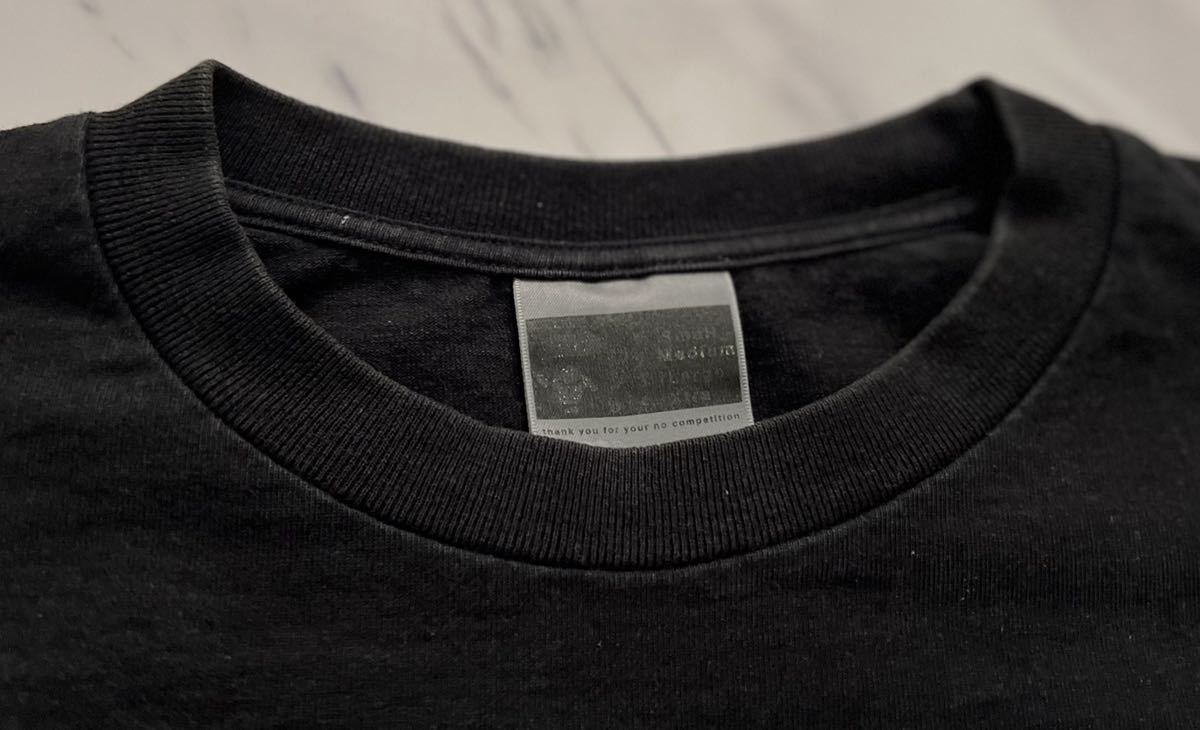 激レア 希少 名作 BAPE 90s vintage ダイアゴナル ストライプ グラフィック プリント Tシャツ M ブラック ベイプ APE 初期 NIGO デザイン_画像9