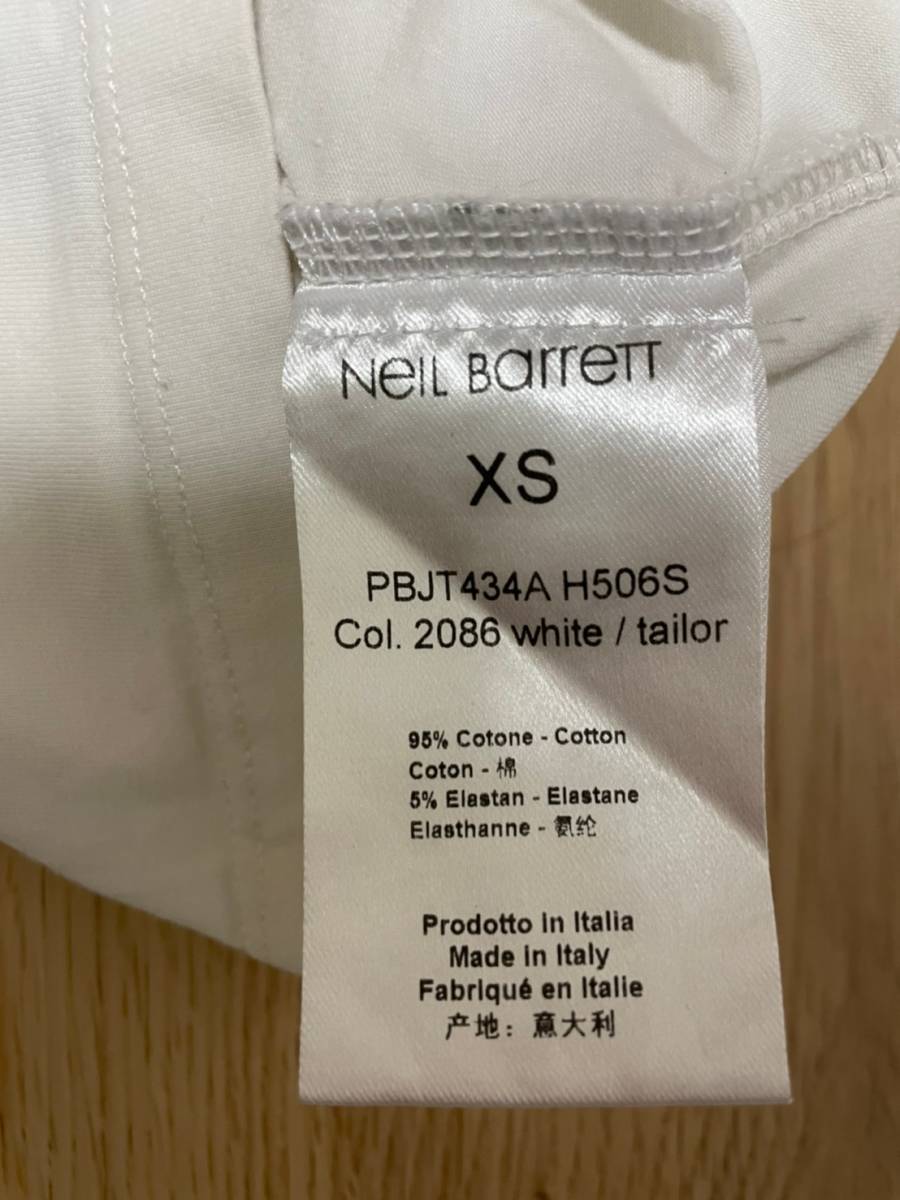 国内正規☆[Neil Barrett] 18SS ART OHOLIC アートTシャツ カットソー XS ホワイト ニールバレット_画像5