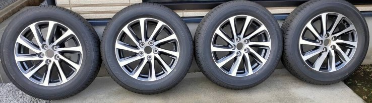 出荷 アルファード 30 前期 純正 ホイール タイヤ 新車外し バリ溝