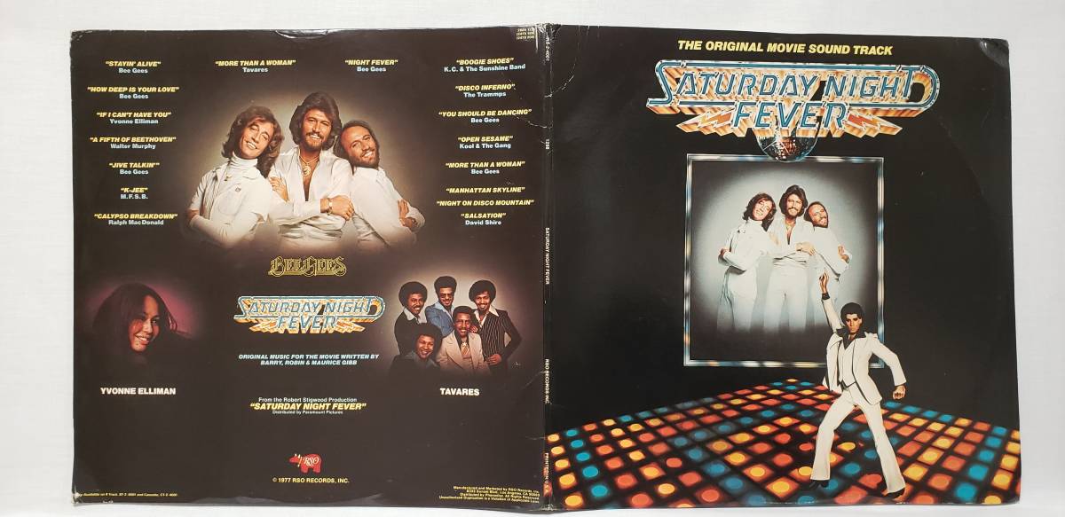 良盤屋 P-2740◆LP◆US 輸入盤 Disco　サタデー・ナイト・フィーバー　Various Saturday Night Fever 1977　2枚組　 まとめて送料480_US盤　2枚組