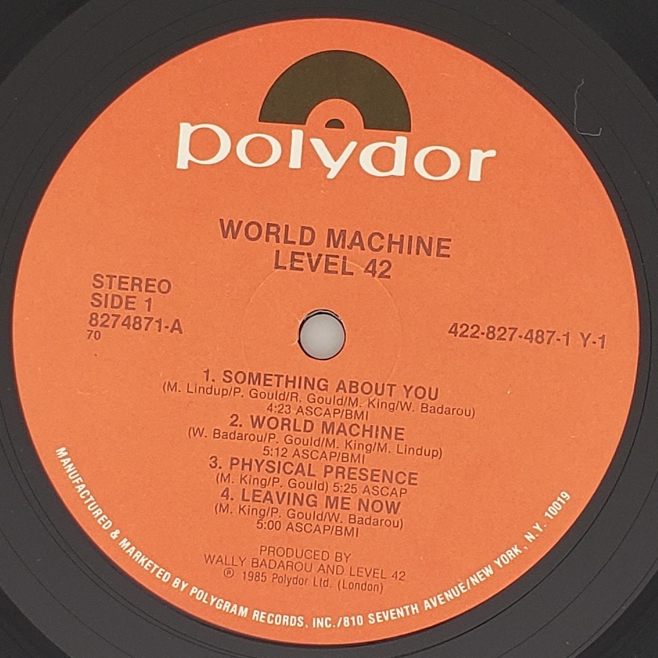 良盤屋 P-2714◆LP◆US 輸入盤 Soul, Pop　　レベル42／ワールドマシン　　Level 42 ／ World Machine　　まとめて送料480_画像6