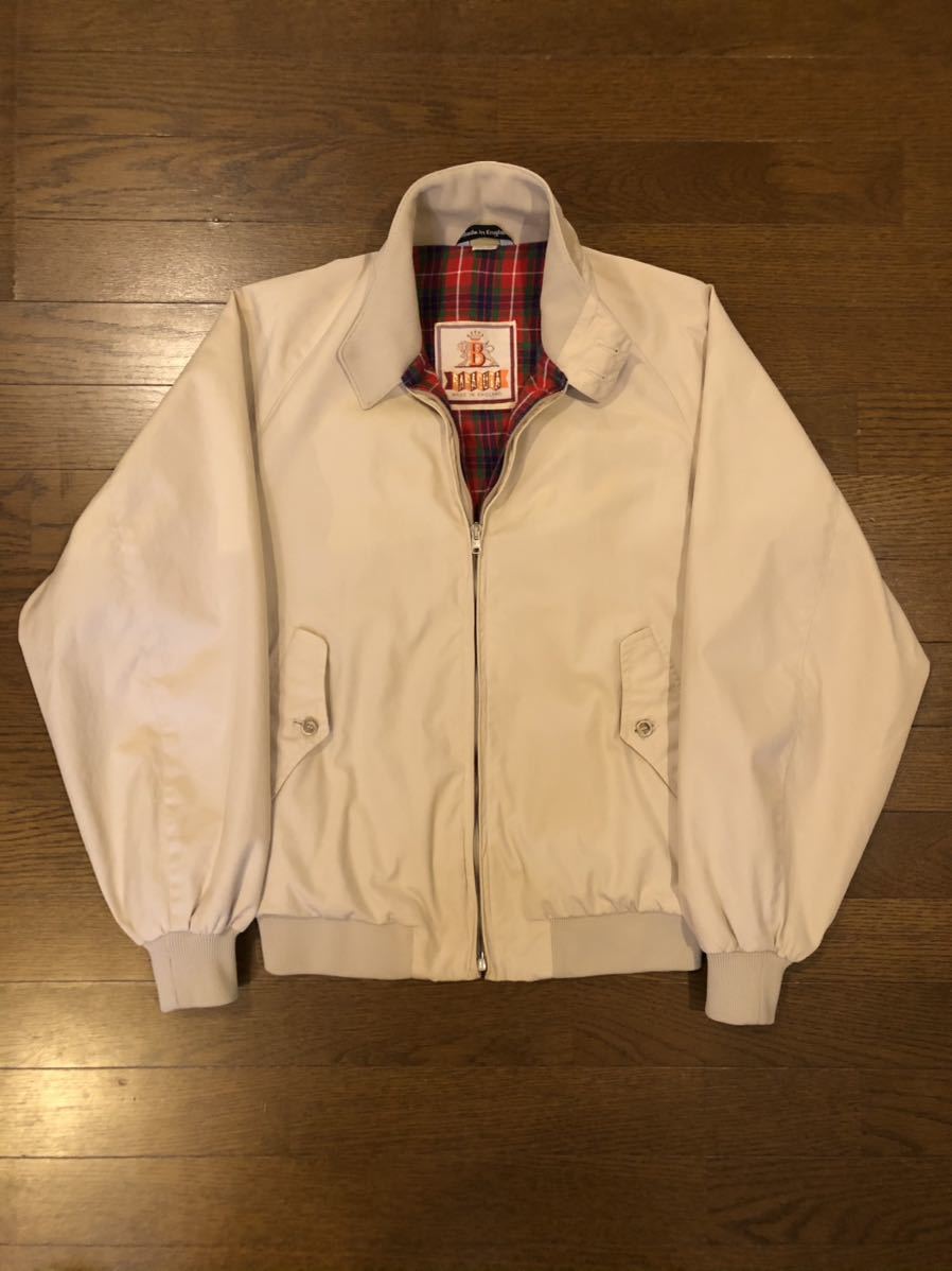 80s BARACUTA スイングトップ　ハリントンジャケット　ベージュ　40