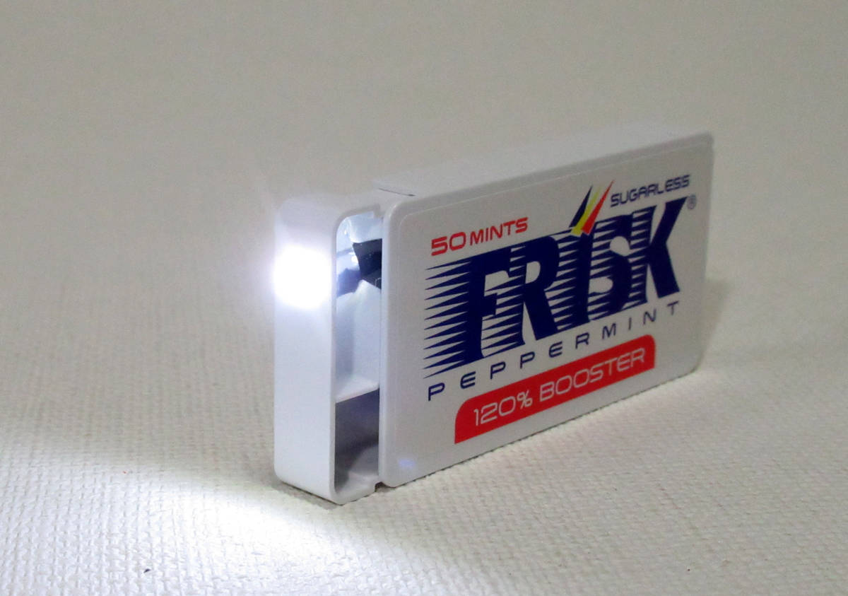 フリスク LED ライト☆フリスク ペパーミント ケース使用 3チップLEDライトの画像2