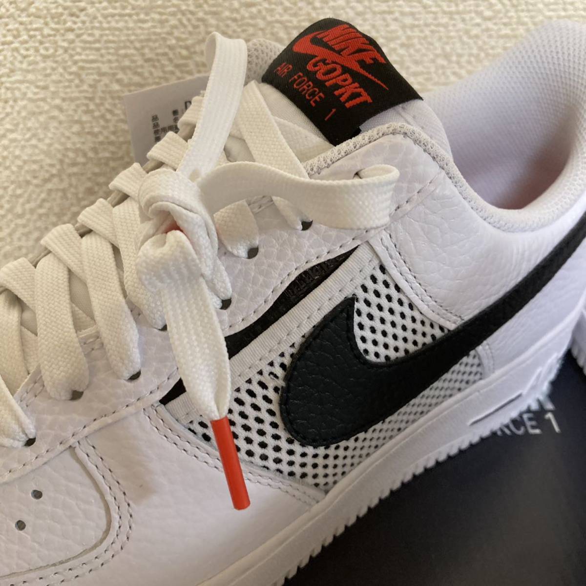 24cm 即決 国内正規新品 NIKE AIR FORCE 1 LOW '07 LV8 GOPKT WHITE BLACK POCKET ナイキ エアフォース 1 ロー ポケット 白黒 DH7567-100_画像4