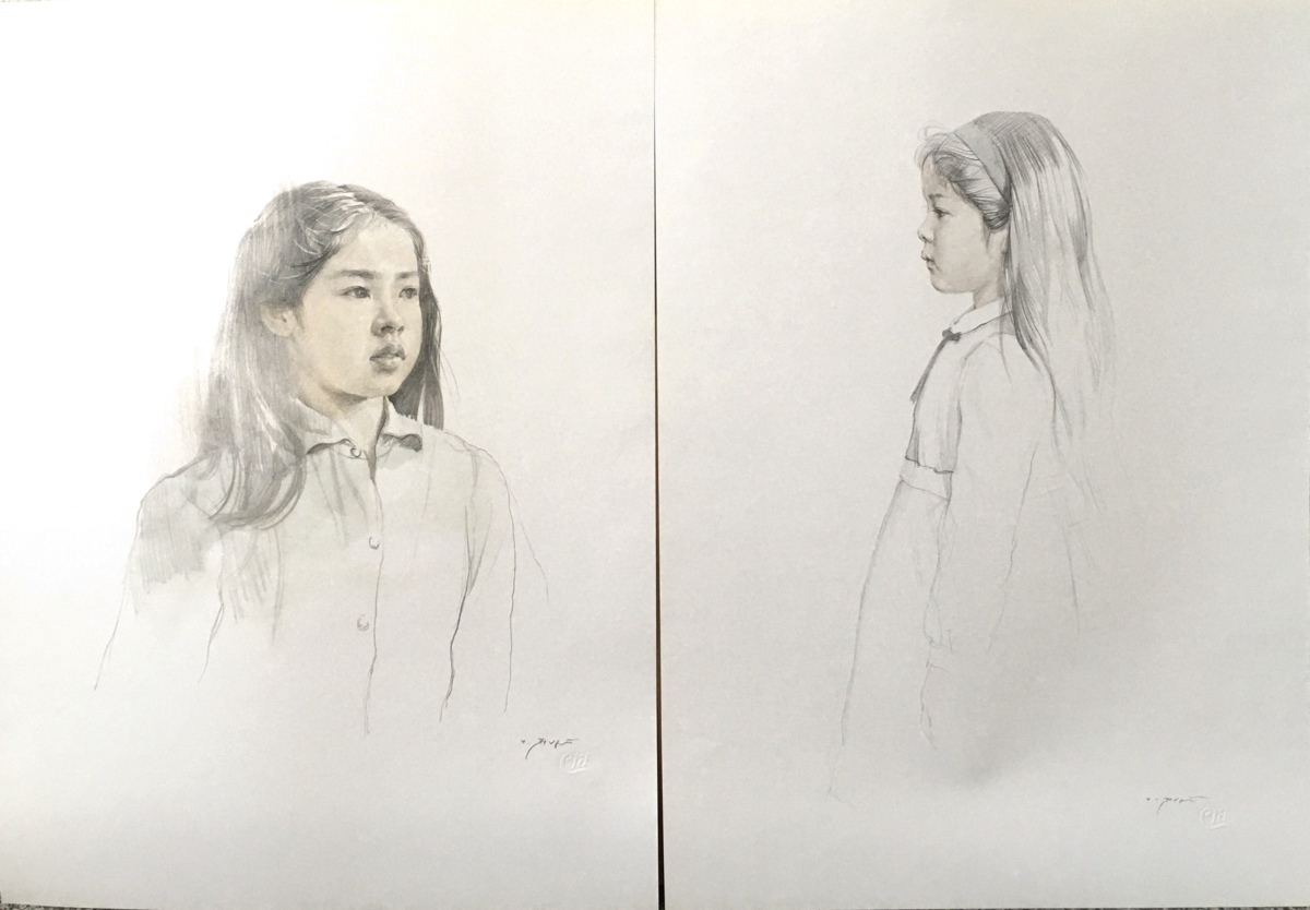 藤井勉彩色デッサン集 12葉 REGARD まなざし』求龍堂 昭和59年
