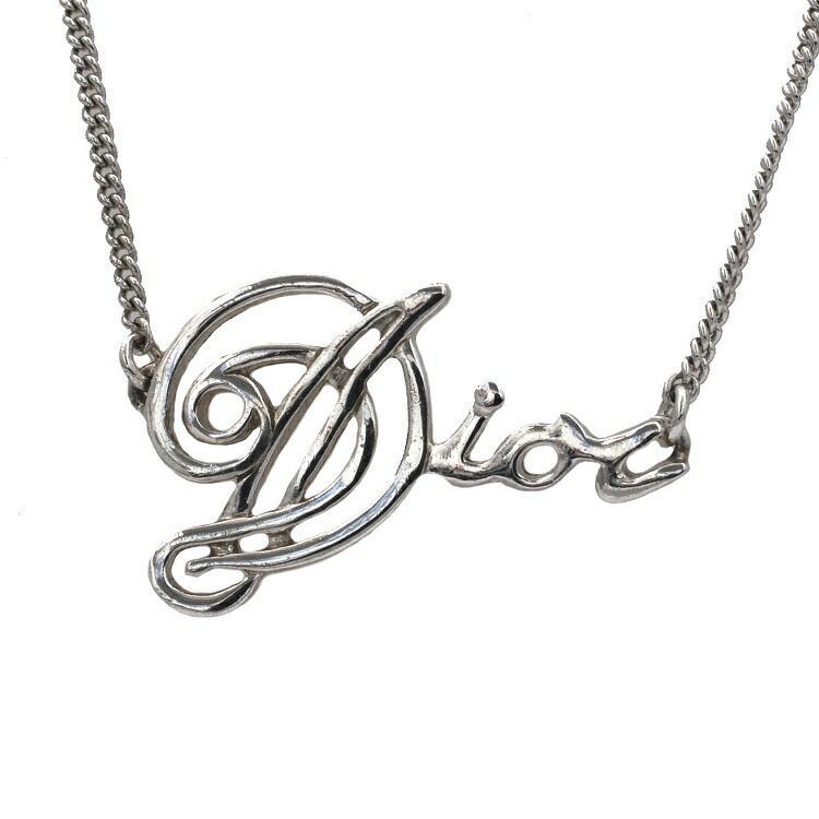 クリスチャン ディオール ネックレス シルバー 美品 Christian Dior
