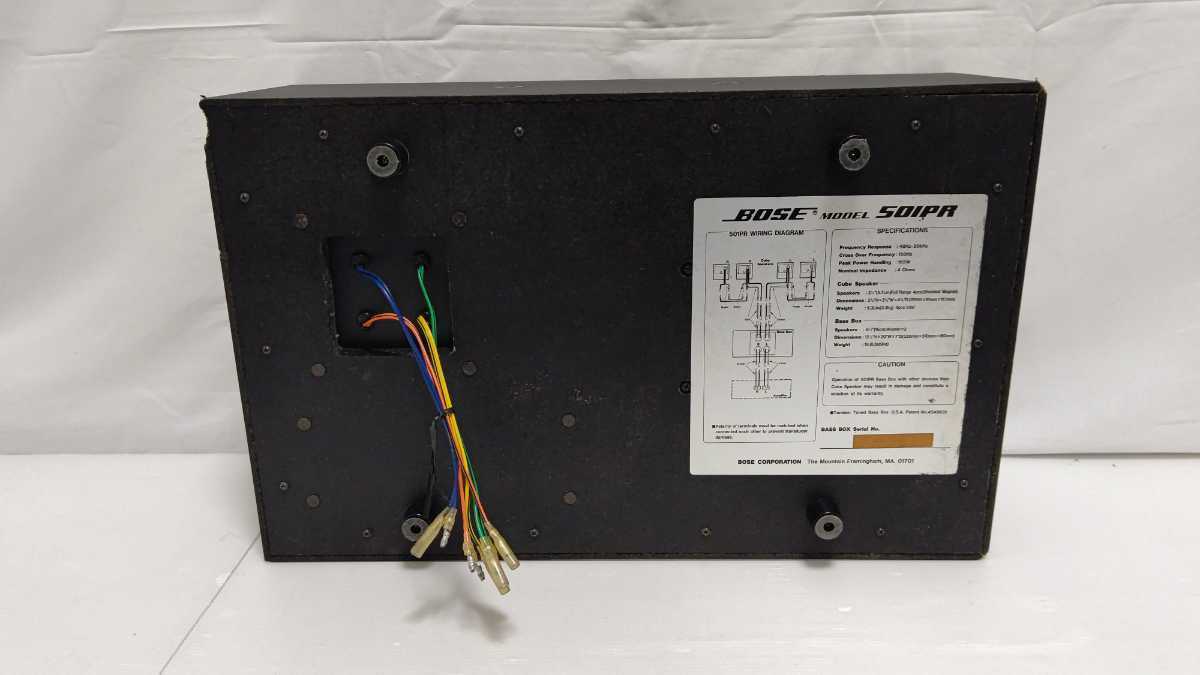 希少】 BOSE ボーズ MODEL 501PR 車載用 キューブ スピーカー 希少】 BOSE ボーズ MODEL 501PR 車載用 キューブ スピーカー