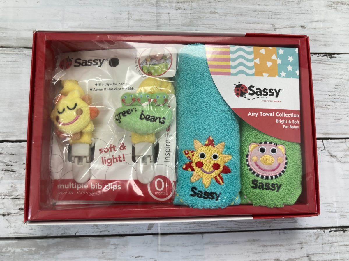 Sassysasi- полотенце мульти- зажим подарок комплект baby зажим Mini полотенце новый товар 