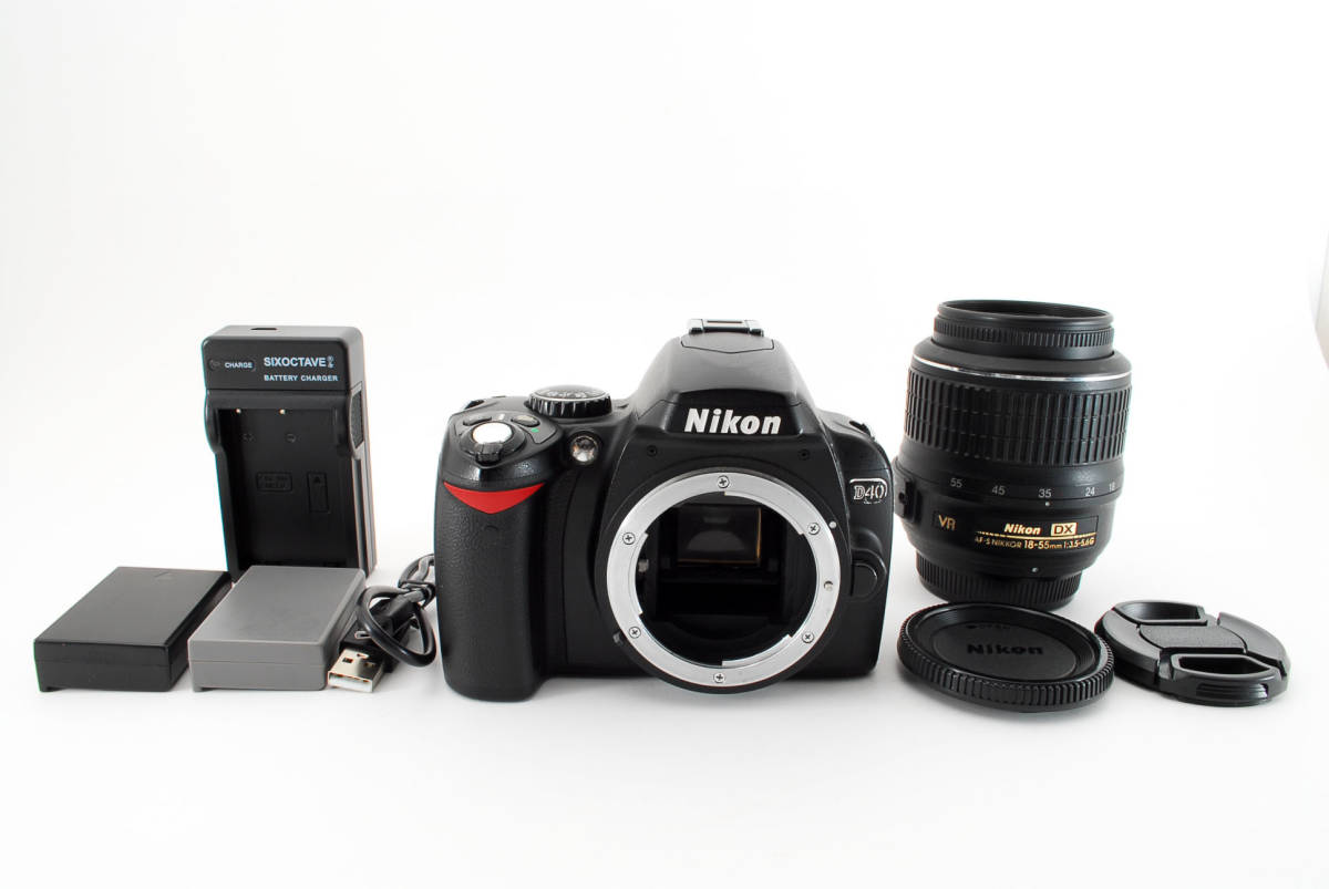 史上最も激安】 18-55mmレンズセット BLACK D40 Nikon - デジタルカメラ