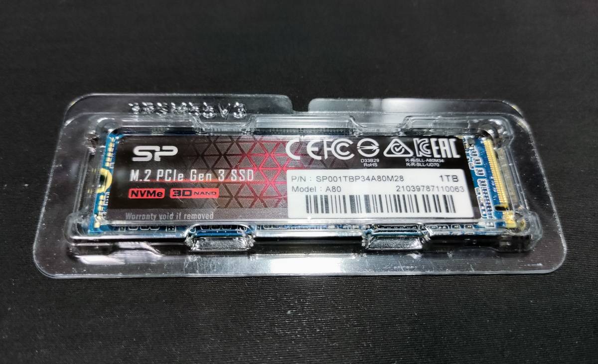 高品質正規品 シリコンパワー SSD 1TB M.2 PCIe3.0×4 NVMe1.3 rfVgm