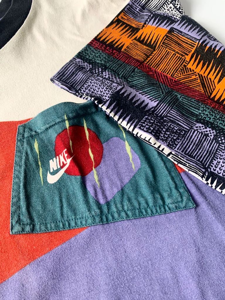 レアカラー 薄紫 希少デザイン 90s 白タグ NIKE ナイキ Tシャツ-