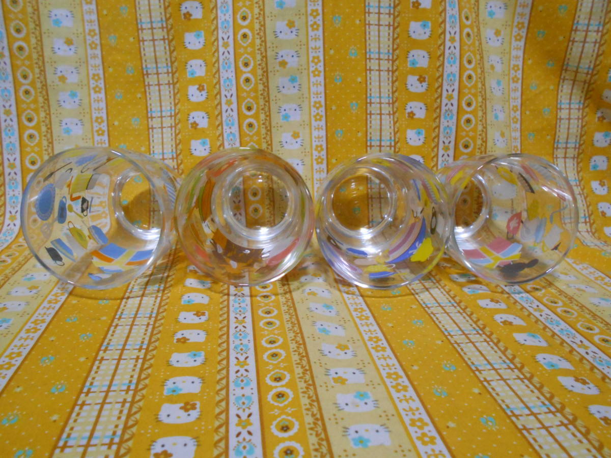 ♪ディズニー美品KIRINガラス製グラス２種セットドナルドダック＆チップ＆デール＆不思議の国のアリス＆ミッキーマウス_画像7