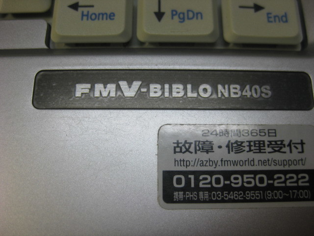 fujitsu 富士通 NB40S FMV-BIBLO パソコン item details | Yahoo