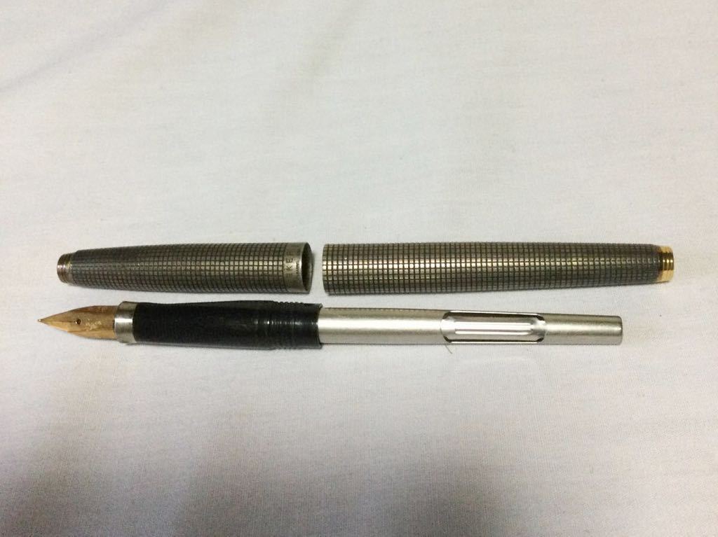 PARKER 万年筆+ボールペンセット スターリング シルバー×ゴールド