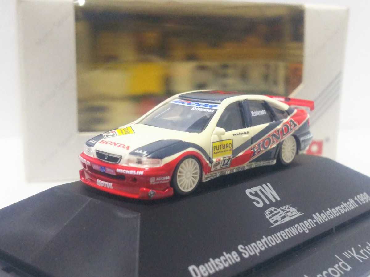 1/87 ホンダ アコード ツーリングカー STW CUP BTCC ヘルパ Honda Accord Herpa 1/80 HOゲージ Kristensen Meisterschaft 1998_画像1