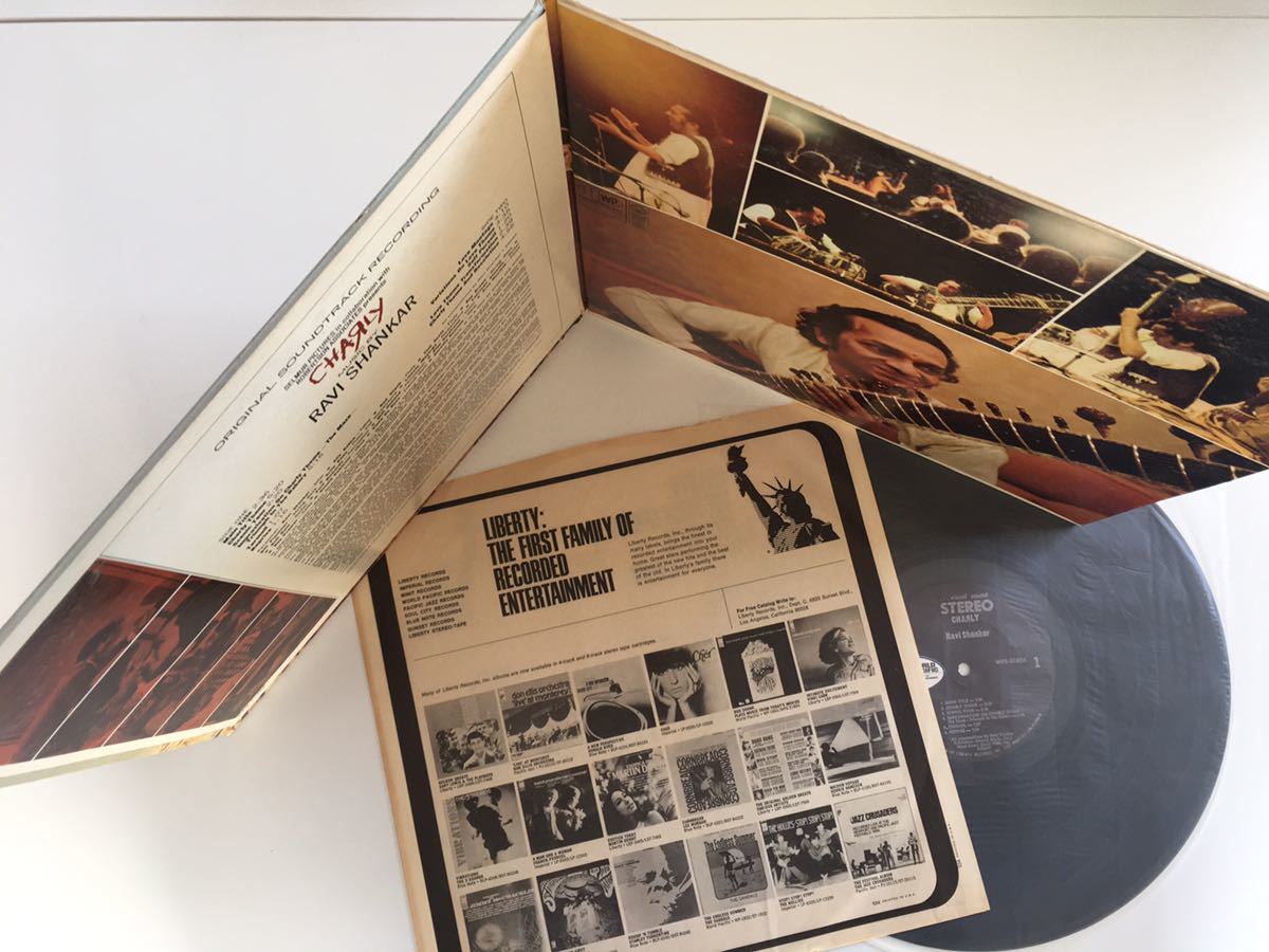 【USオリジナル】Ravi Shankar / CHARLY Original Soundtrack LP LIBERTY WPS21454 Bud Shank,Tom Scott,Laurindo Armeida,Lincoln Mayorga_画像5