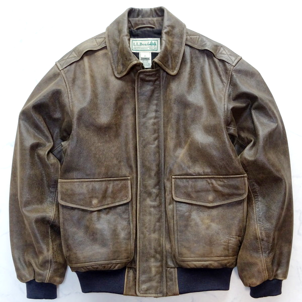 極美品 L.L.Bean エルエルビーン type A-2 GOATSKIN 山羊革 レザー