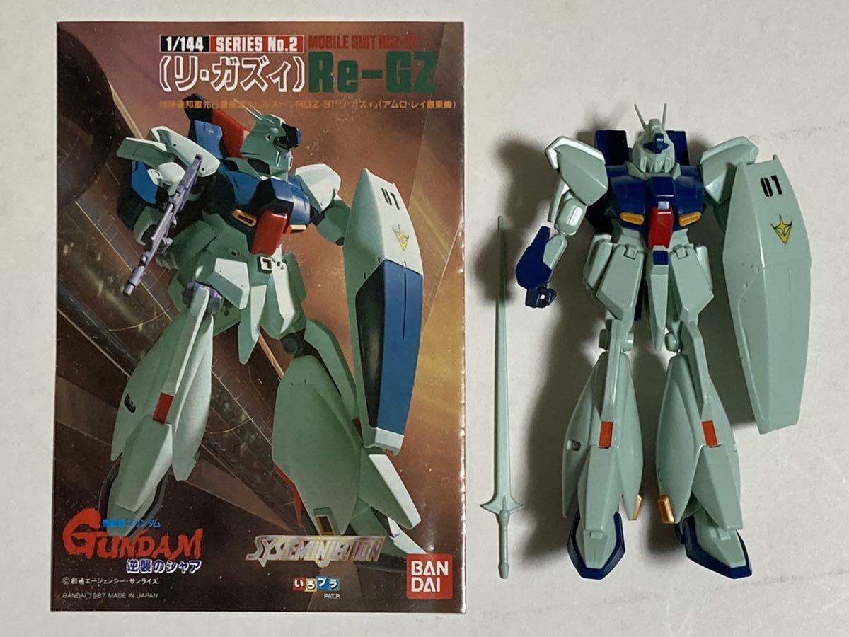 ガンプラ20・ジャンク組み立て済み箱有り いろプラ SYSTEMINJECTION リ・ガズィ Re-GZ 機動戦士ガンダム逆襲のシャア バンダイ プラモデル_画像1