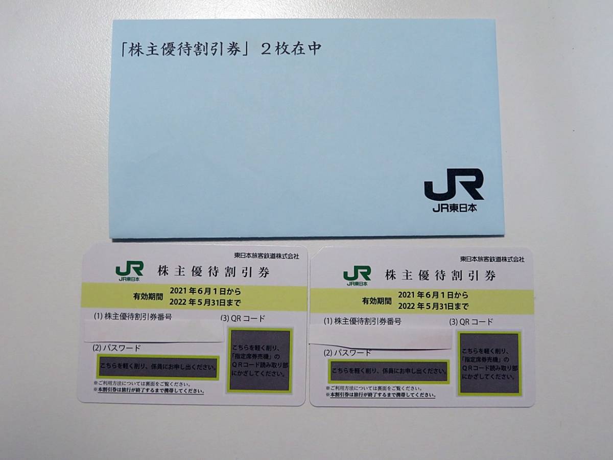 JR東日本株主優待割引券2枚(優待券、割引券)｜売買されたオークション 