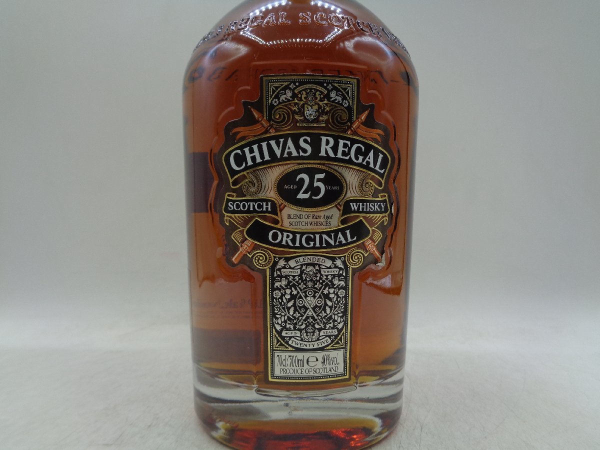同梱OK商品】CHIVAS REGAL 25年 シーバス リーガル スコッチ ウイスキー 未開封 古酒 700ml X104078 