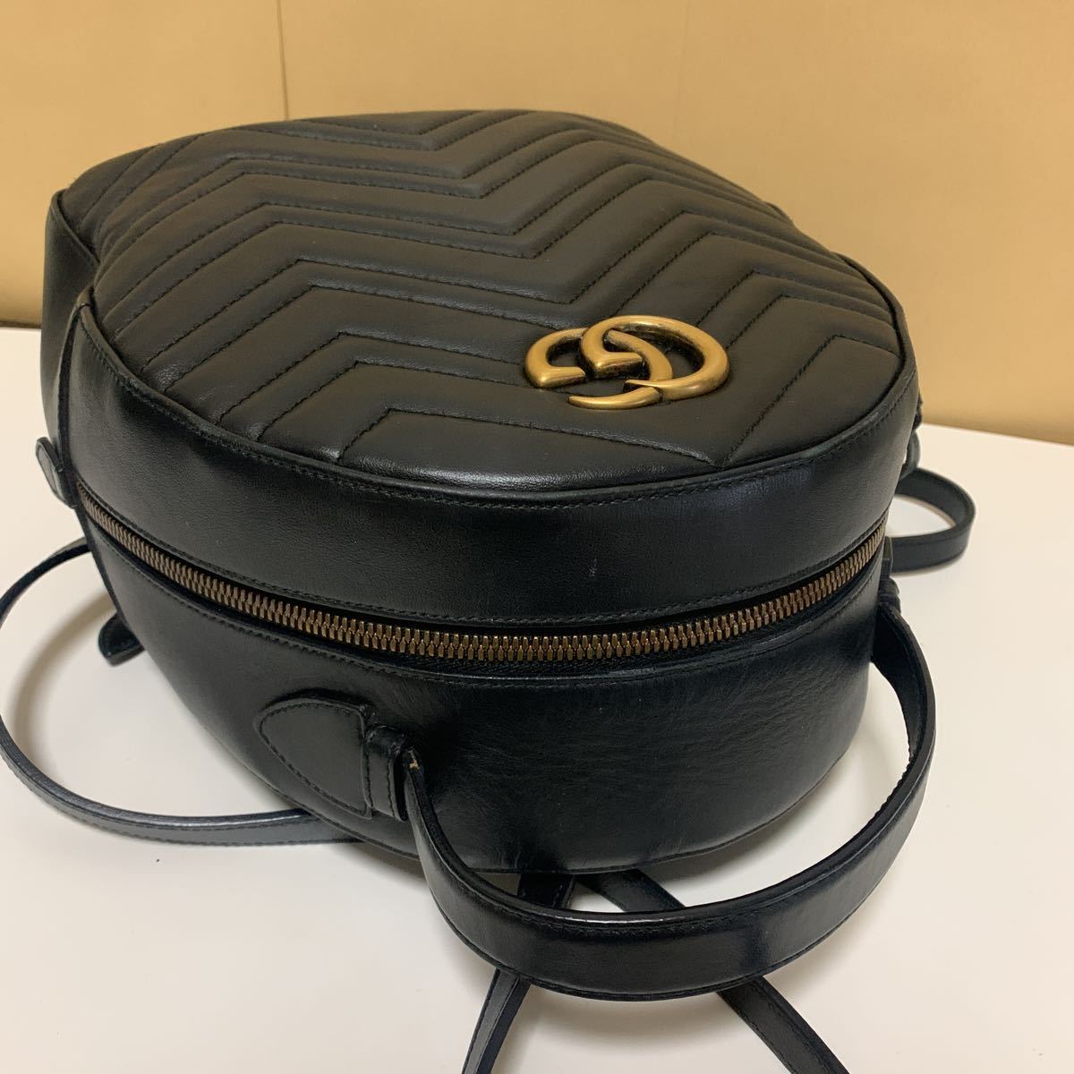 使用回数少 美品 GUCCI グッチ マーモント リュック バックパック V